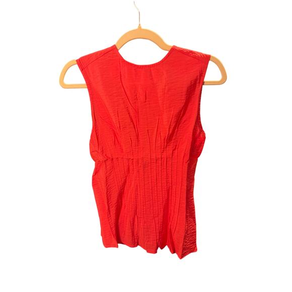 $88 Anthropologie Pink Della Pleated Top Size: S - Picture 4 of 5